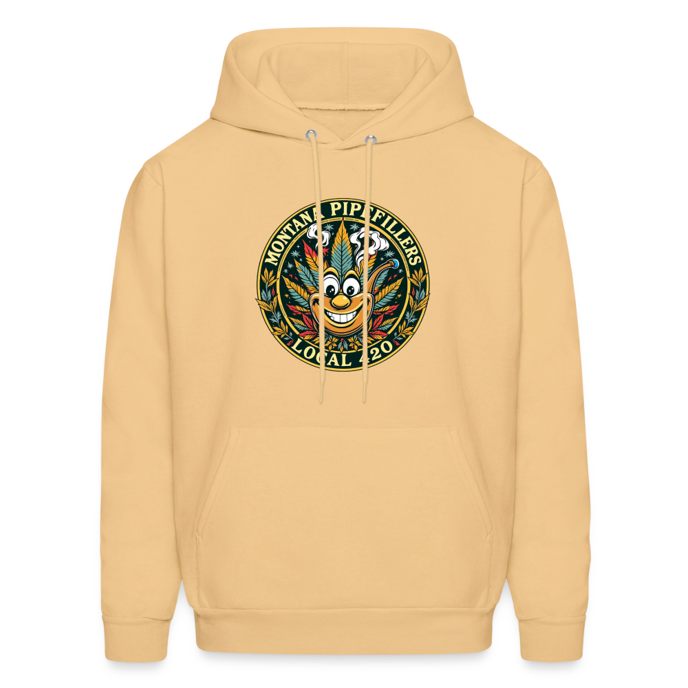 MONTANA PIPEFILLERS LOCAL 420 Men's Hoodie - light gold 