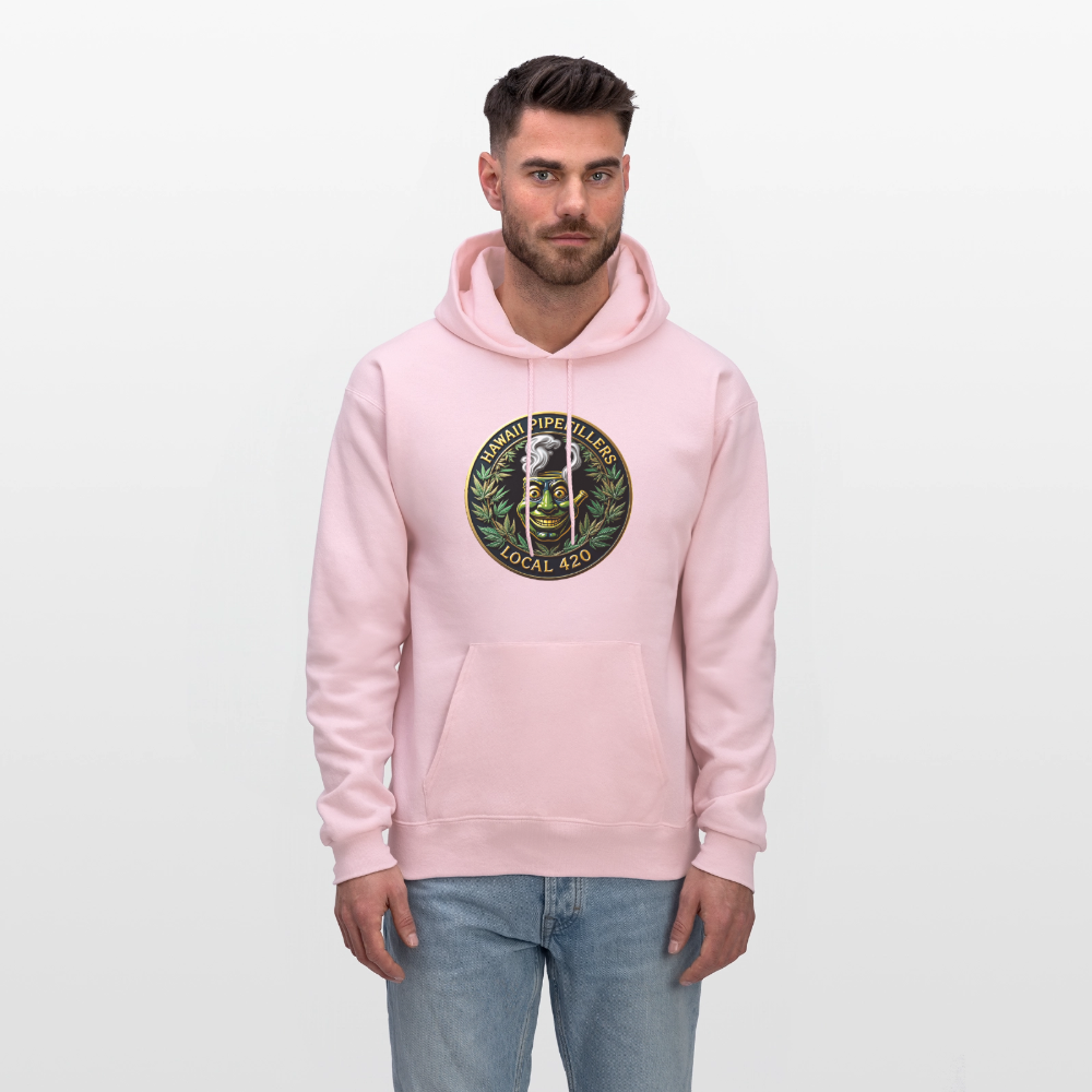 HAWAII PIPEFILLERS LOCAL 420 F/B DESIGN Men's Hoodie - pale pink