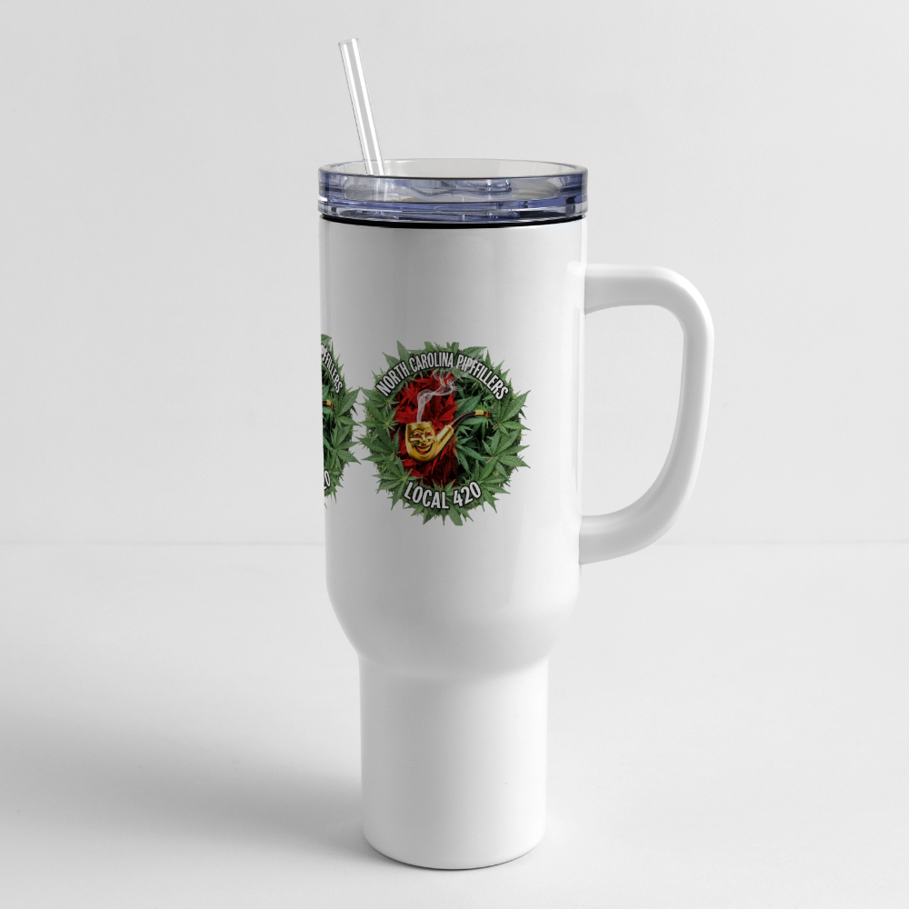 NORTH CAROLINA PIPEFILLERS LOCAL 420 40oz Stainless Steel Travel Tumbler40oz Travel Tumbler - white