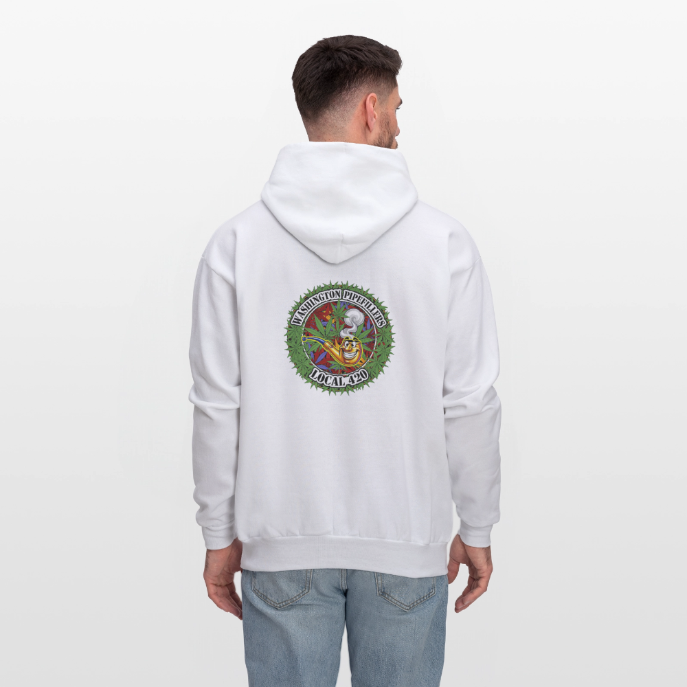 WASHINGTON PIPEFILLERS LOCAL 420 F/B DESIGN Men's Hoodie - white