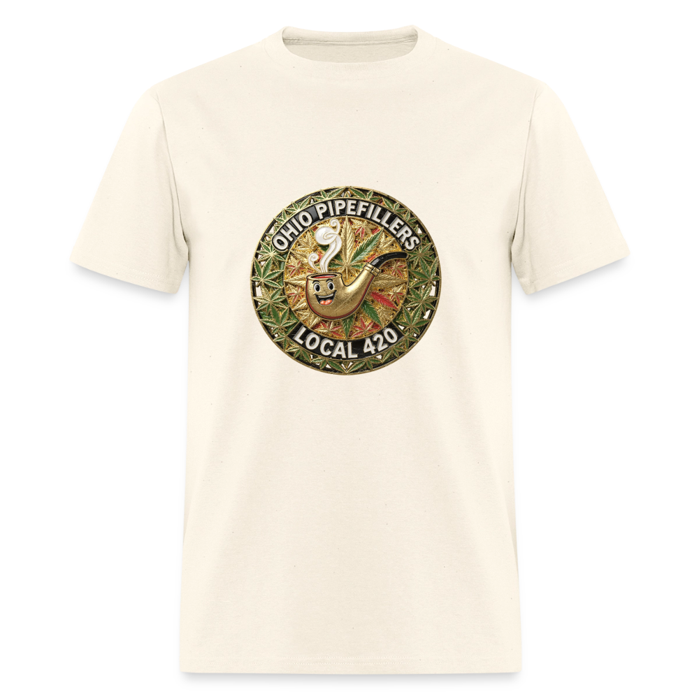 OHIO PIPEFILLERS LOCAL 420  F/B DESIGNS Men's T-Shirt - sweet cream heather