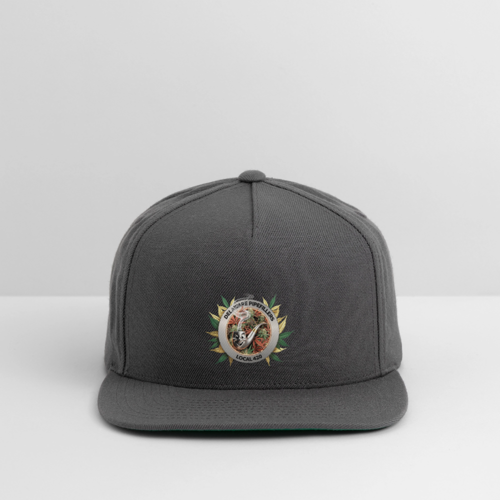 DELAWARE PIPEFILLERS LOCAL 420 Yupong Snapback Baseball Cap - dark grey