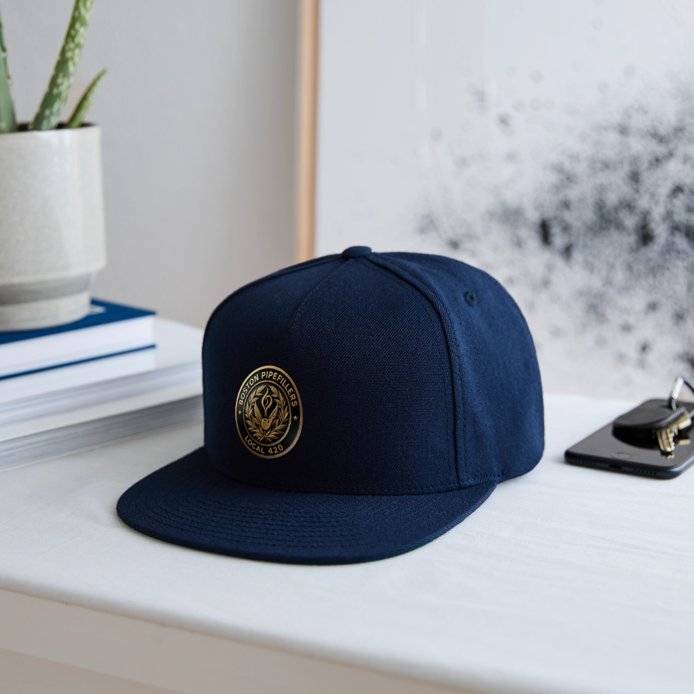 BOSTON PIPEFILLERS UNION LOCAL 420 Snapback Baseball Cap - navy