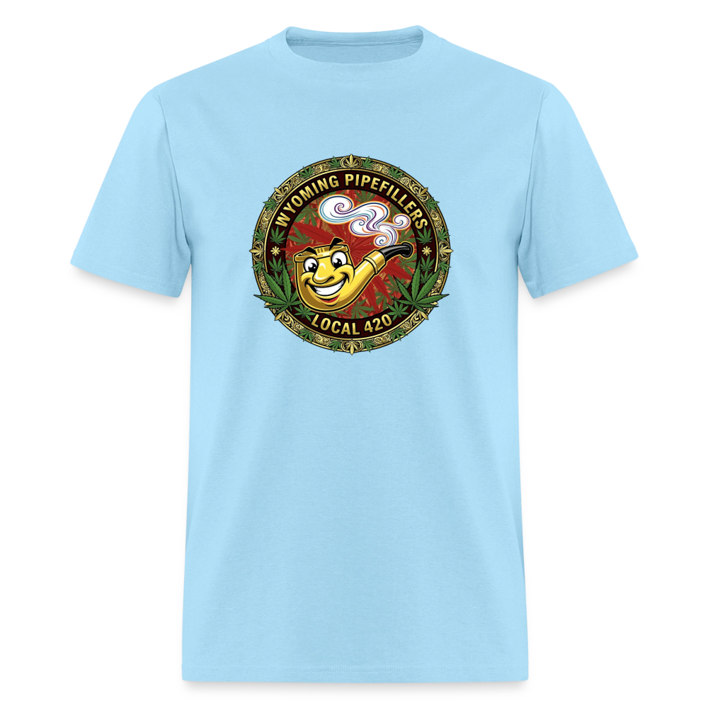 WYOMING PIPEFILLERS LOCAL 420 Men's T-Shirt - powder blue