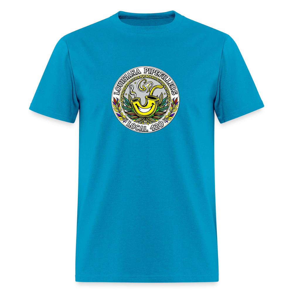 LOUISIANA PIPEFILLERS LOCAL 420 Men's T-Shirt - turquoise