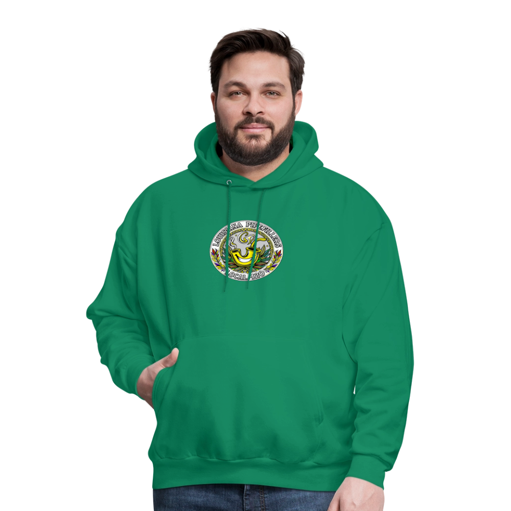 LOUISIANA PIPEFILLERS LOCAL 420 Men's Hoodie - kelly green