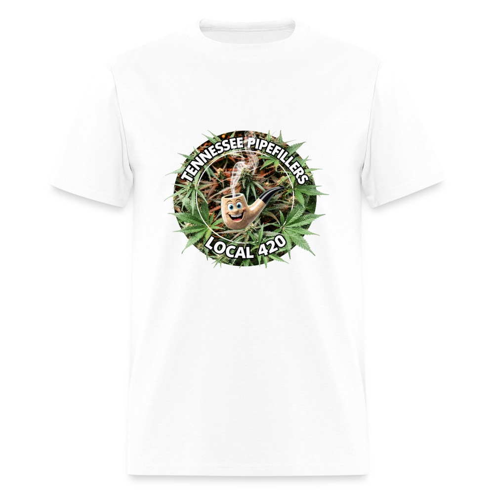 TENNESSEE PIPEFILLERS LOCAL 420 Men's T-Shirt - white