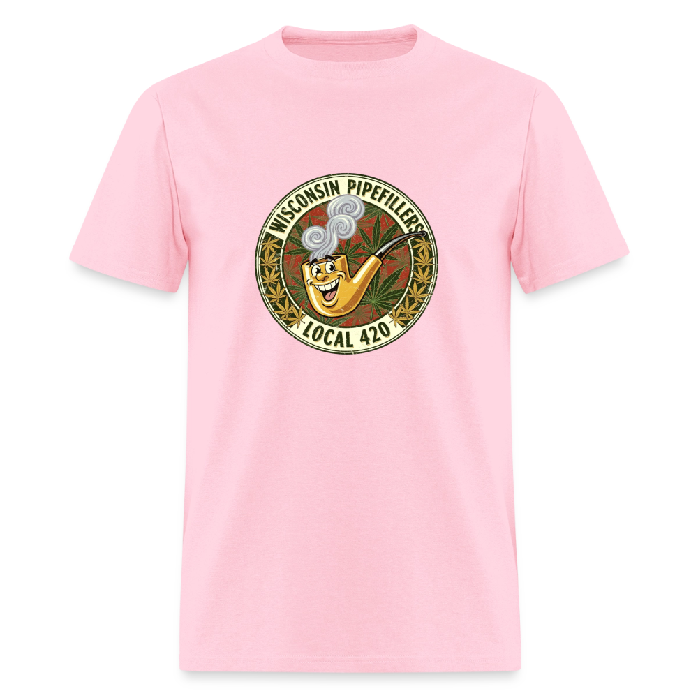 WISCONSIN PIPEFILLERS LOCL 420 Men's T-Shirt - pink