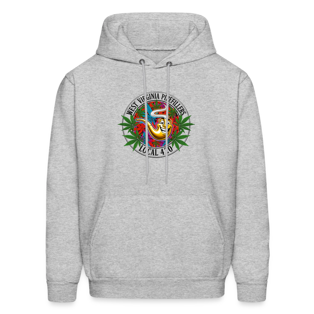 WEST VIRGINIA PIPEFILLERS LOCAL 420 F/B DESIGN  Men's  Hoodie - heather gray