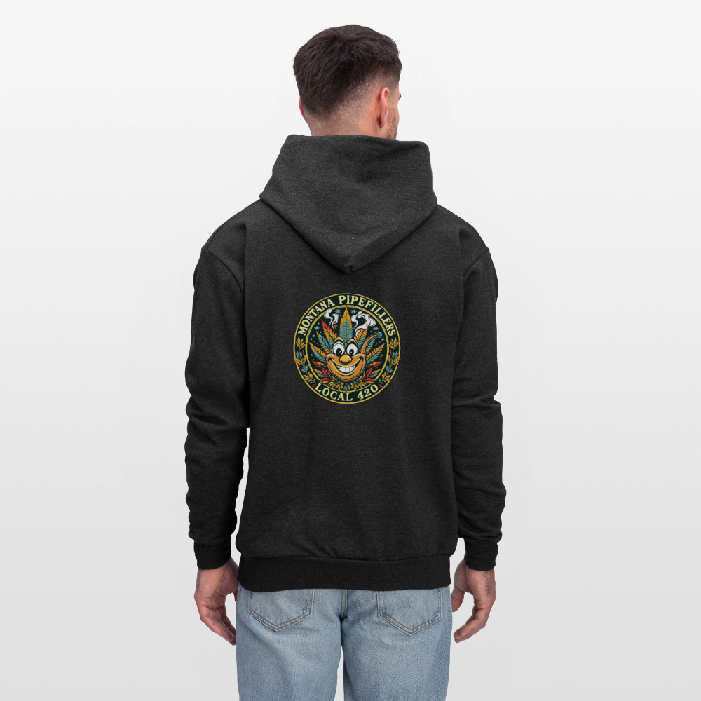 MONTANA PIPEFILLERS LOCAL 420 F/B DESIGN Men's Hoodie - charcoal grey