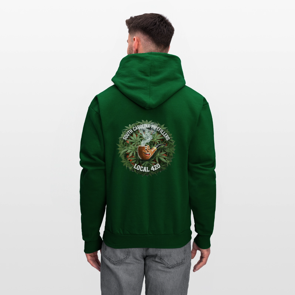 SOUTH CAROLINA PIPEFILLERS LOCAL 420 F/B DESIGN Men's Hoodie - forest green