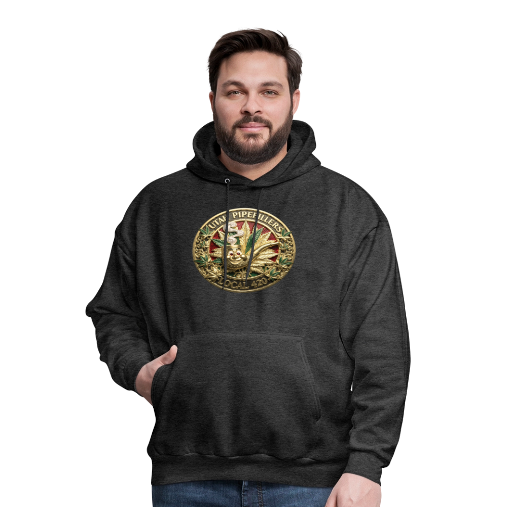 UTAH PIPEFILLERS LOCAL 420 F/B DESIGN Men's Hoodie - charcoal grey
