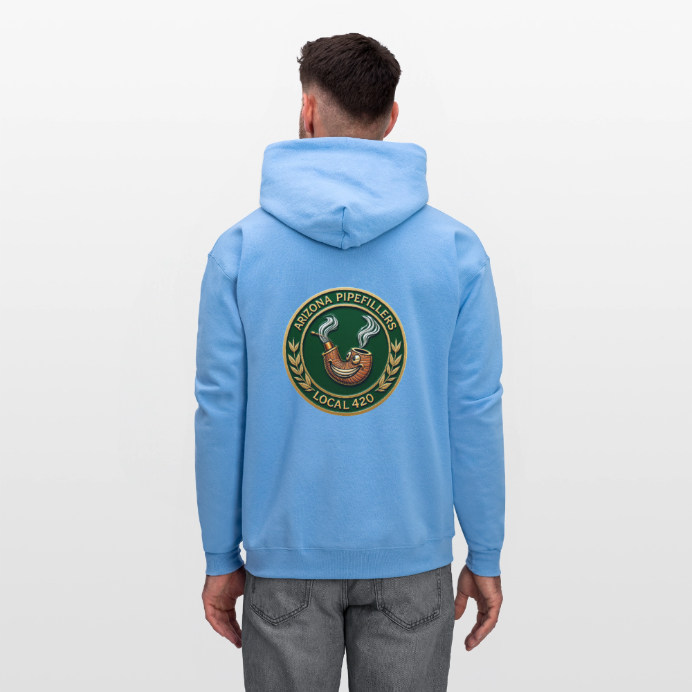 ARIZONIA PIPEFILLERS LOCAL 420 F/B DESIGN Men's Hoodie - carolina blue
