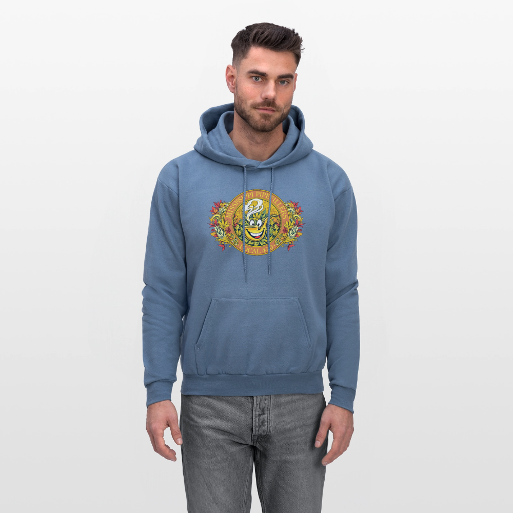 MISSISSIPPI PIPEFILLERS LOCAL 420 F/B DESIGNS Men's Hoodie - denim blue