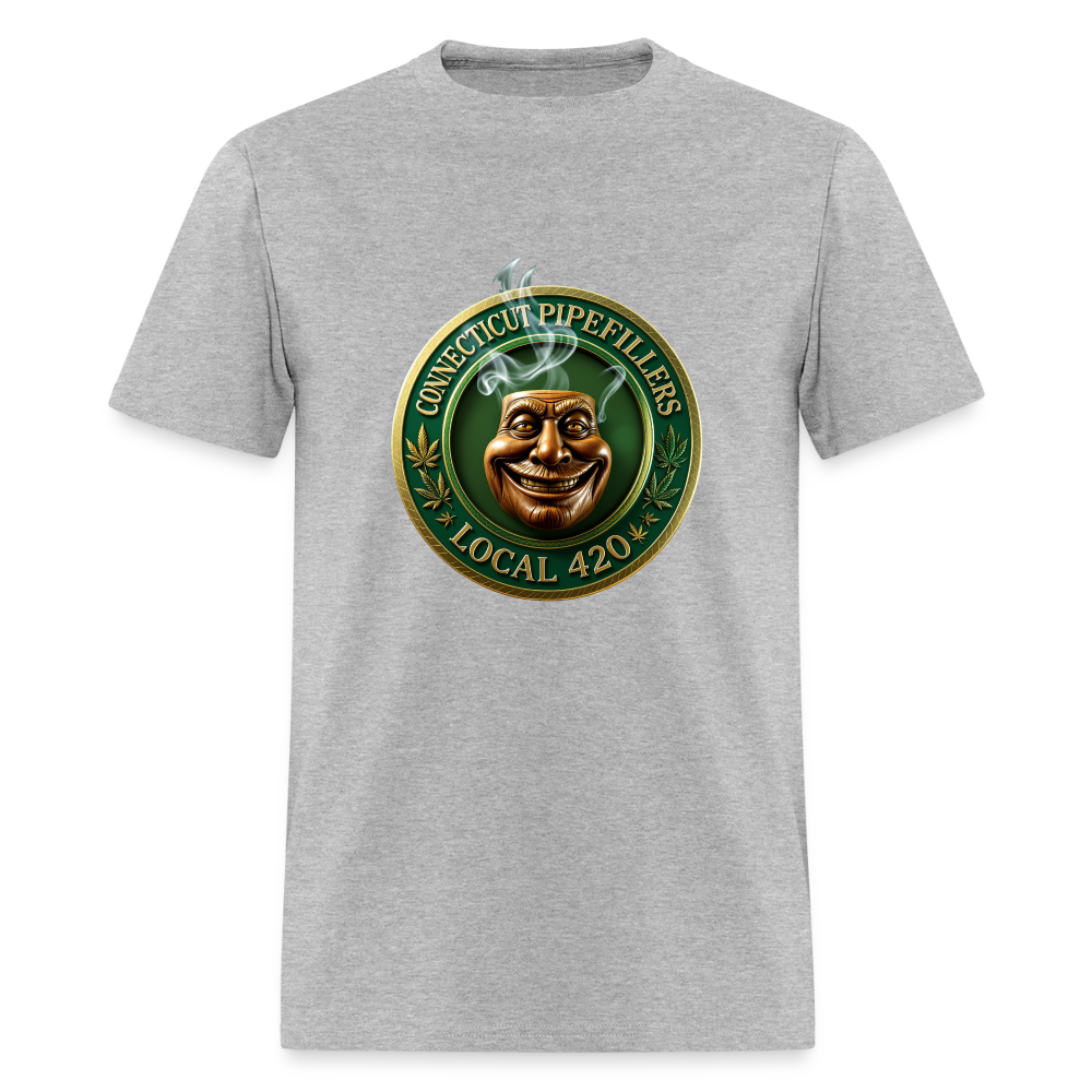CONNECTICUT PIPEFILLERS LOCAL 420 DESIGN Men's T-Shirt - heather gray
