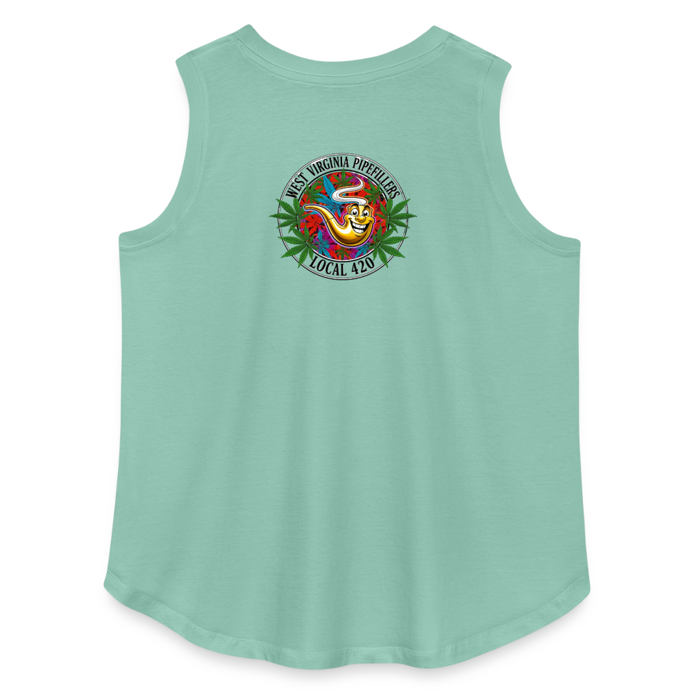 WEST VIRGINIA PIPEFILLERS LOCAL 420 F/B DESIGN Women's Curvy Relaxed Tank Top - saltwater