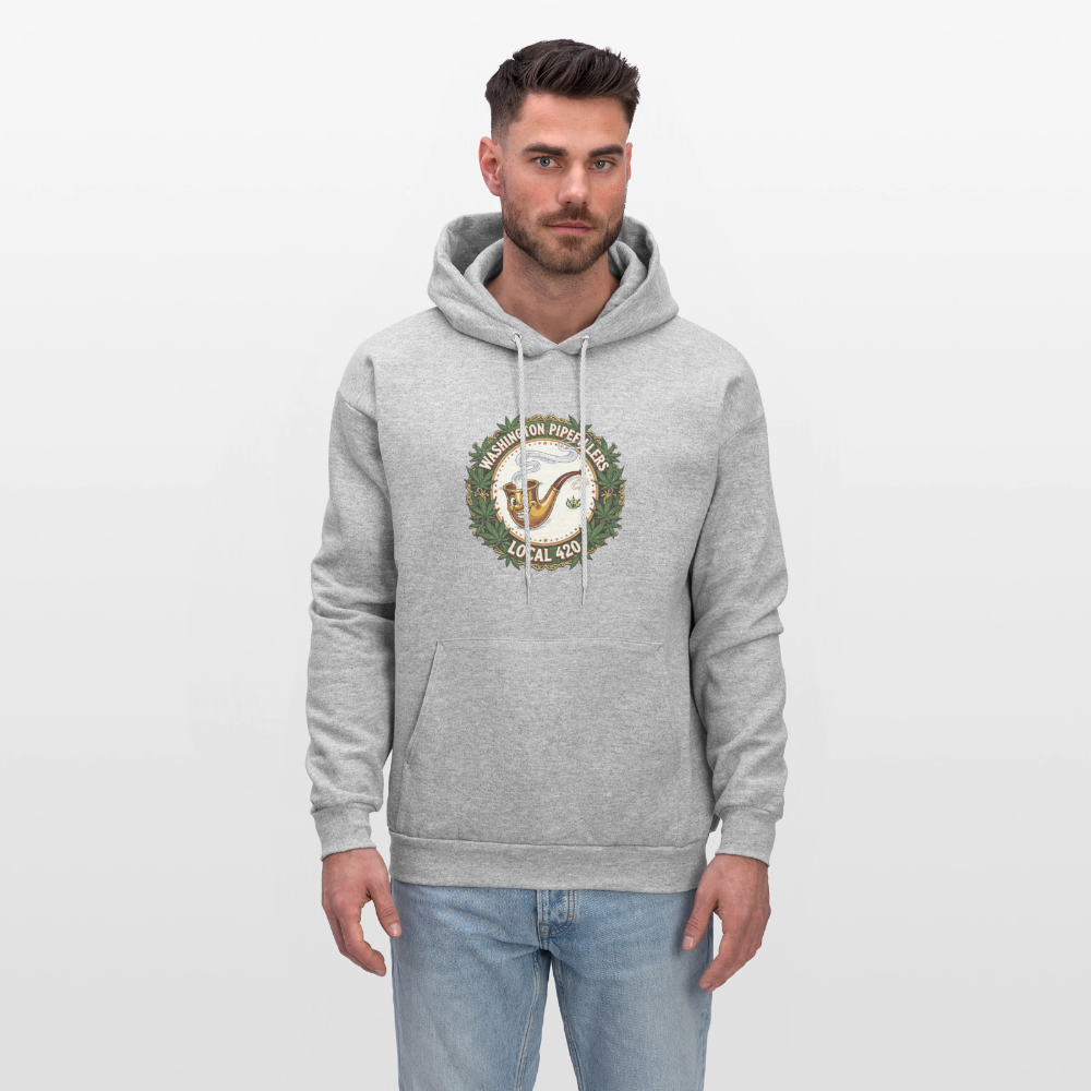 WASHINGTON PIPEFILLERS LOCAL 420 Men's Hoodie - heather gray
