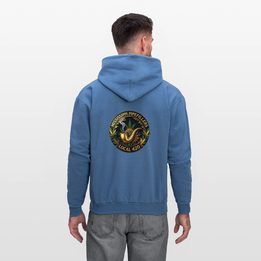 MISSISSIPPI PIPEFILLERS LOCAL 420 Men's Hoodie - denim blue
