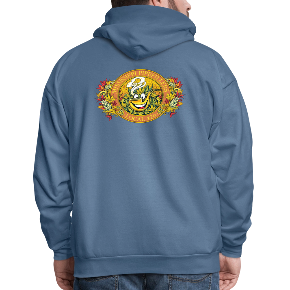 MISSISSIPPI PIPEFILLERS LOCAL 420 F/B DESIGNS Men's Hoodie - denim blue
