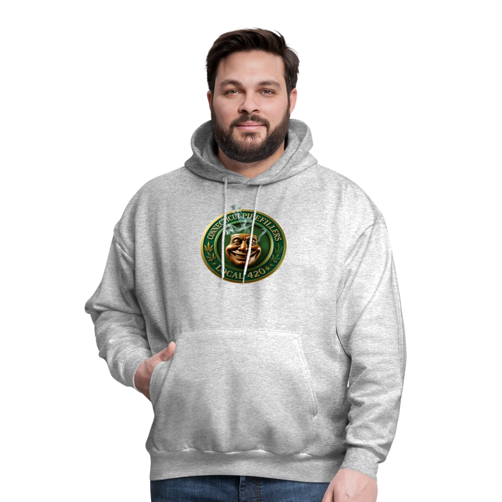 CONNECTICUT PIPEFILLERS LOCAL 420 F/B DESIGN Men's  Hoodie - heather gray