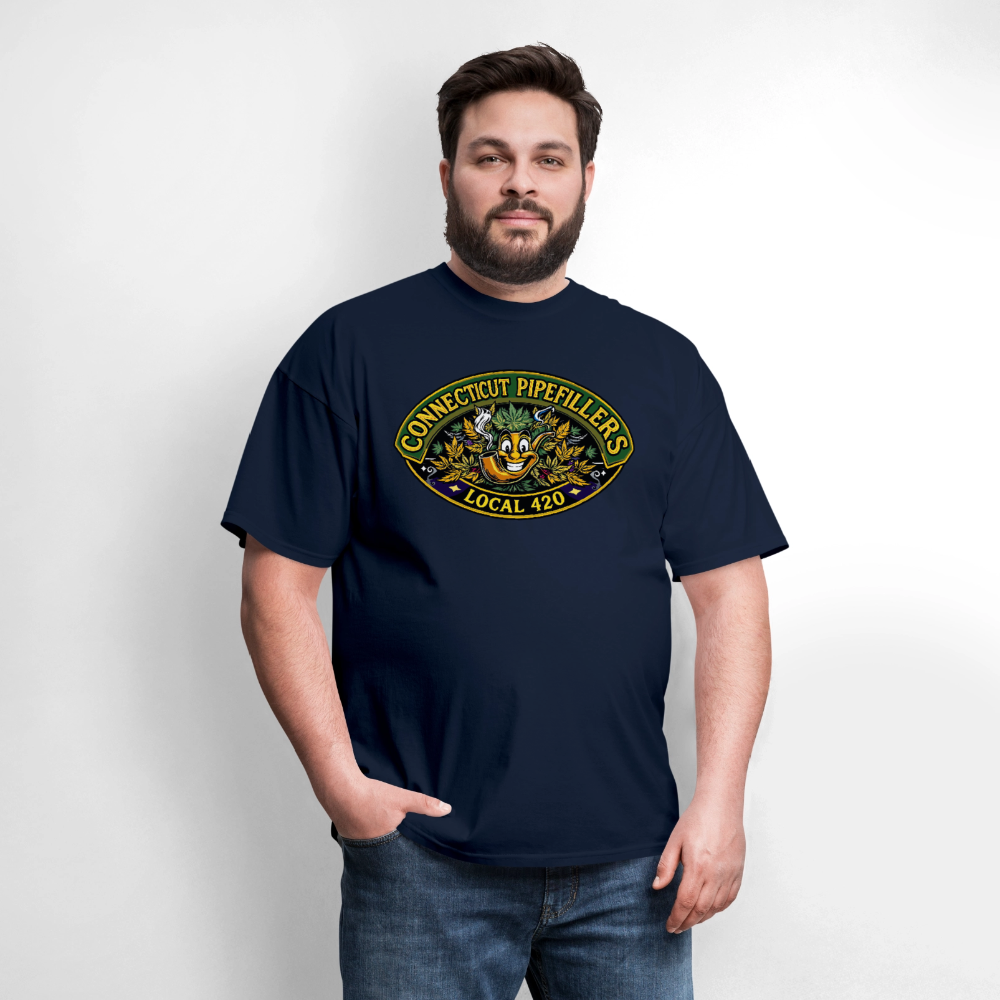 CONNECTICUT PIPEFILLERD LOCAL 420Men's T-Shirt - navy