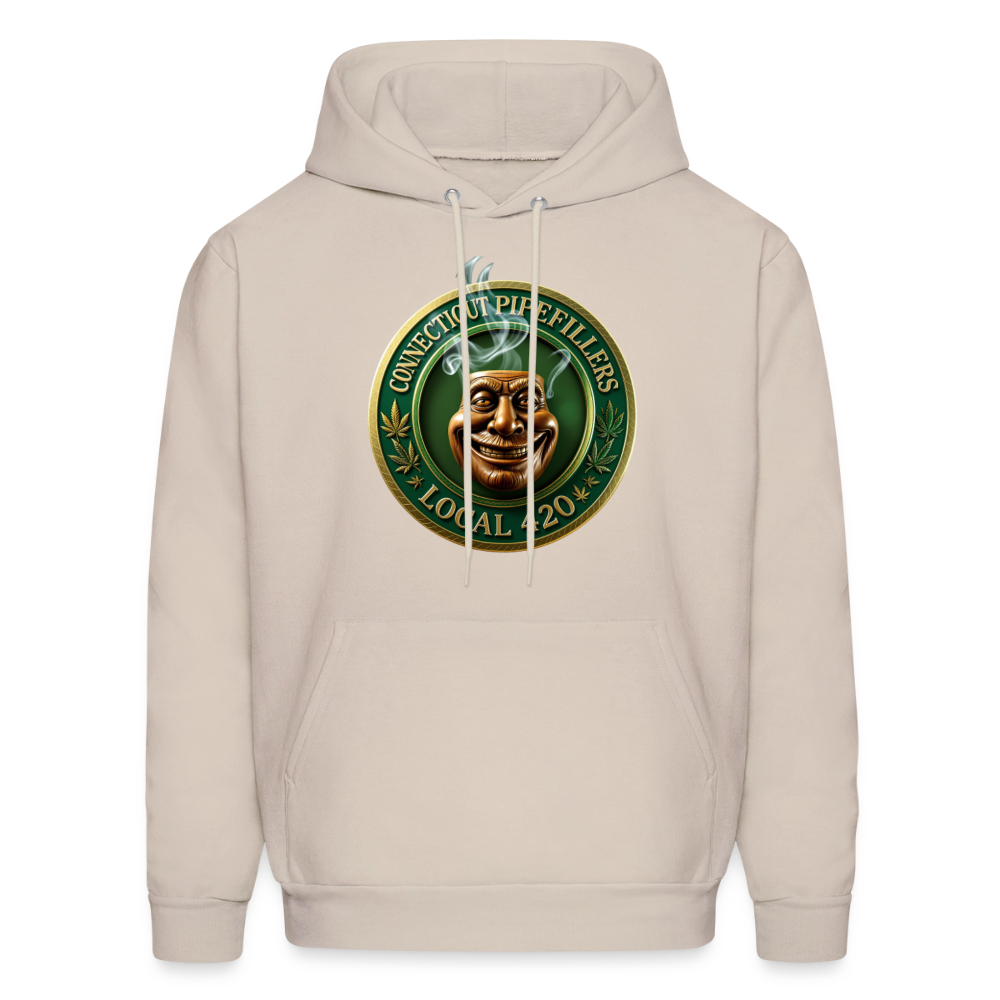 CONNECTICUT PIPEFILLERS LOCAL 420 F/B DESIGN Men's  Hoodie - Sand