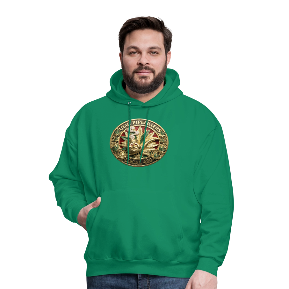 UTAH PIPEFILLERS LOCAL 420 F/B DESIGN Men's Hoodie - kelly green