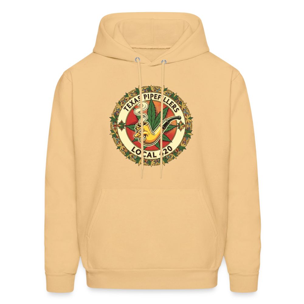 TEXAS PIPEFILLERS LOCAL 420 F/B DESIGN Men's Hoodie - light gold 