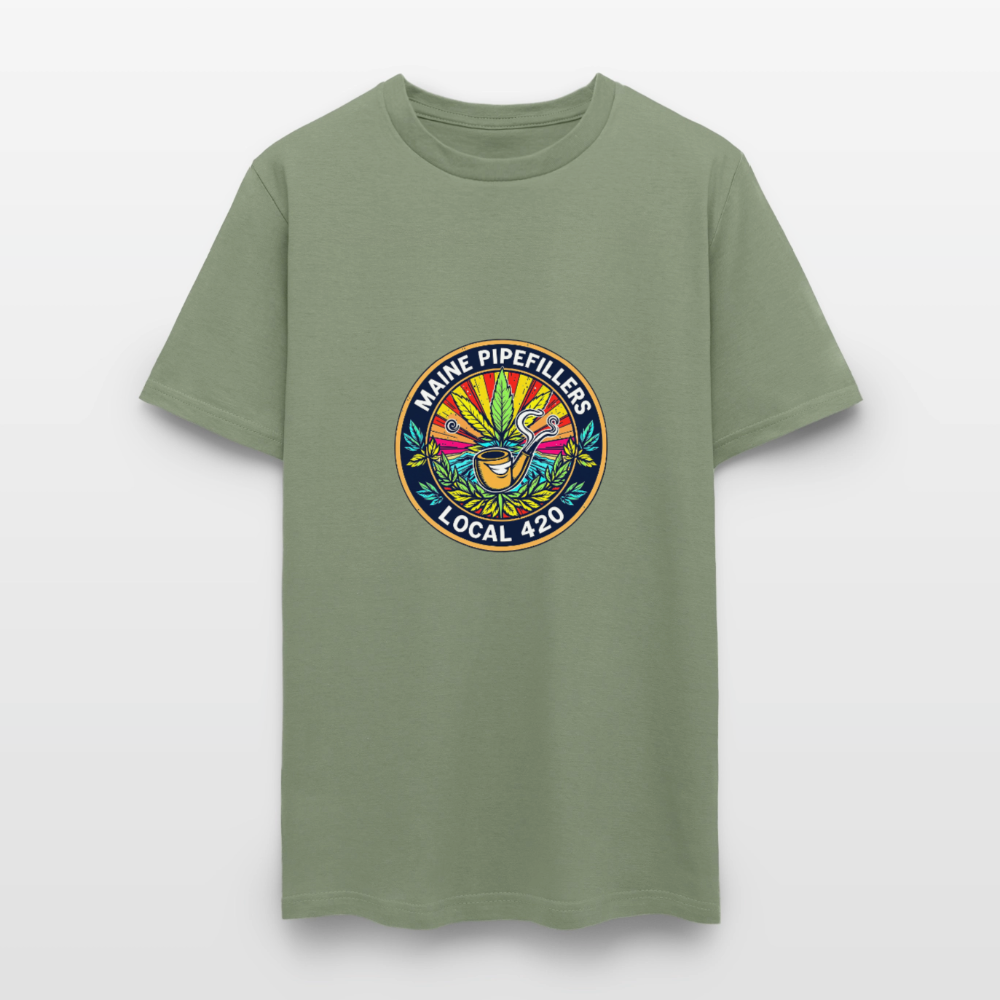 MAINE PIPEFILLERS LOCAL 420 Men's T-Shirt - military green