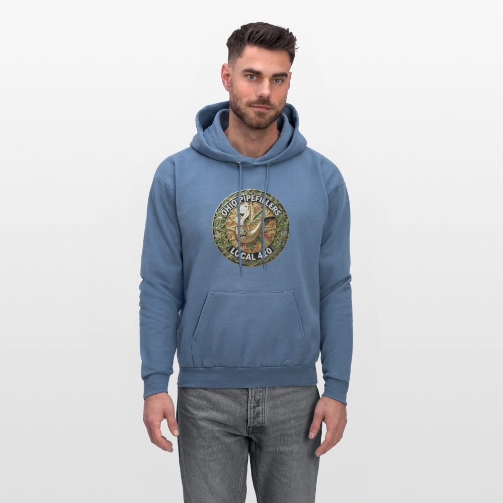 OHIO PIPEFILLERS LOCAL 420  F/B DESIGNS Men's Hoodie - denim blue
