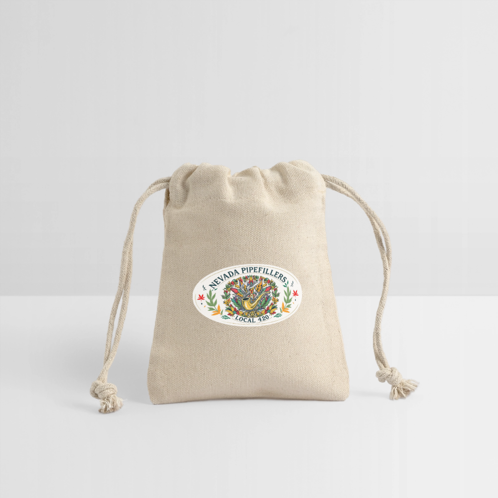 NEVADA PIPEFILLERS LOCAL 420 F/B DESIGN Reusable Gift Bag - Natural