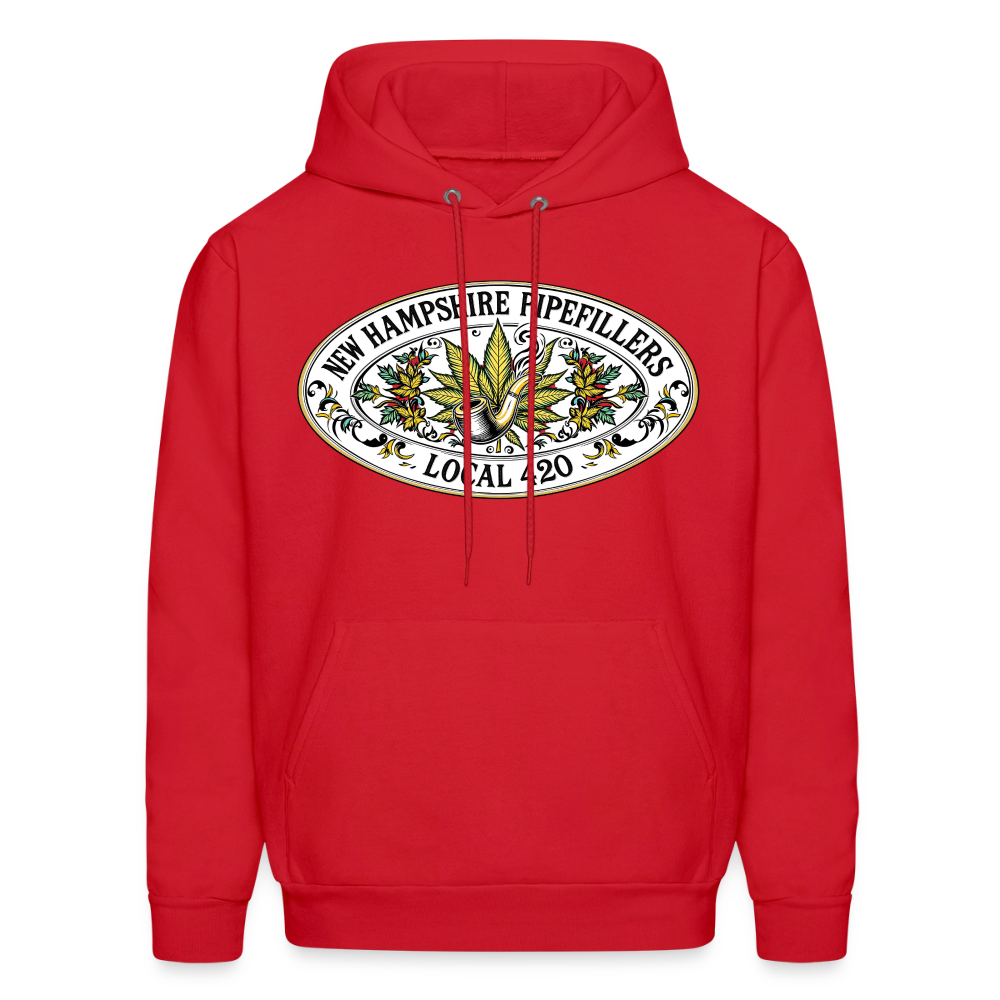 NEW HAMPSHIRE PIPEFILLERS LOCAL 420 Men's Hoodie - red