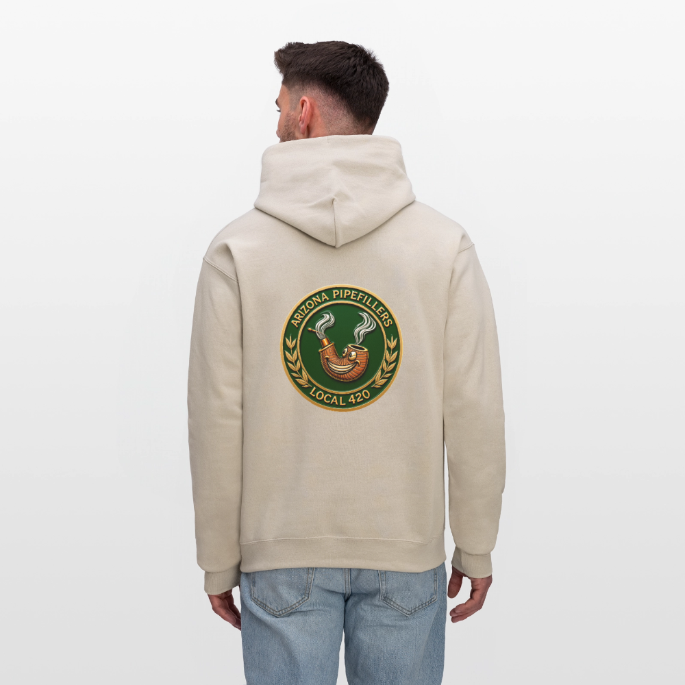 ARIZONIA PIPEFILLERS LOCAL 420 F/B DESIGN Men's Hoodie - Sand