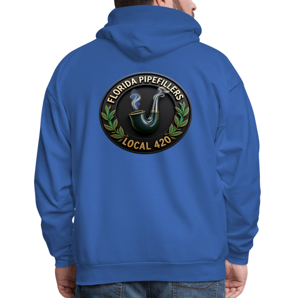 FLORIDA PIPEFILLERS LOCAL 420 F/B DESIGN Men's Hoodie - royal blue