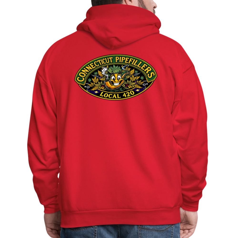 CONNECTICUT PIPEFILLERD LOCAL 420 F/B DESIGN Men's Hoodie - red