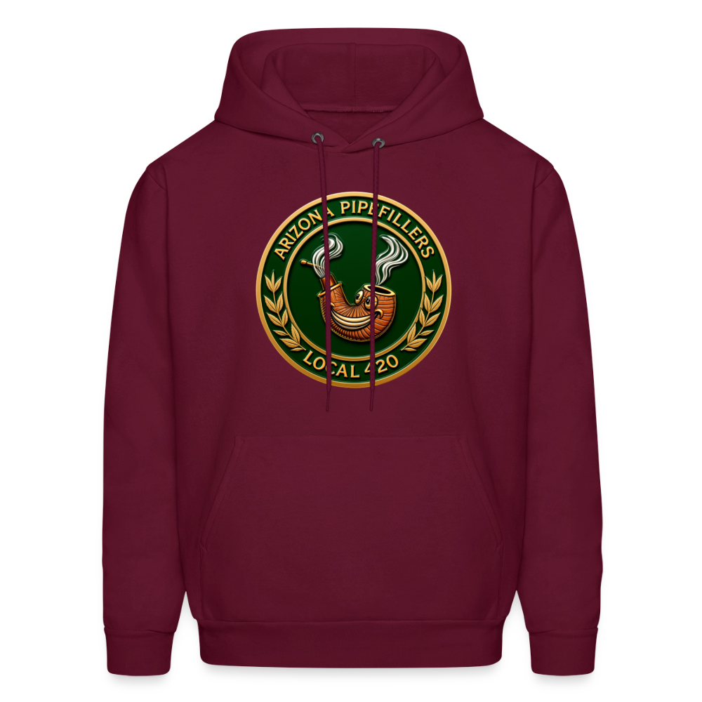 ARIZONIA PIPEFILLERS LOCAL 420 F/B DESIGN Men's Hoodie - burgundy