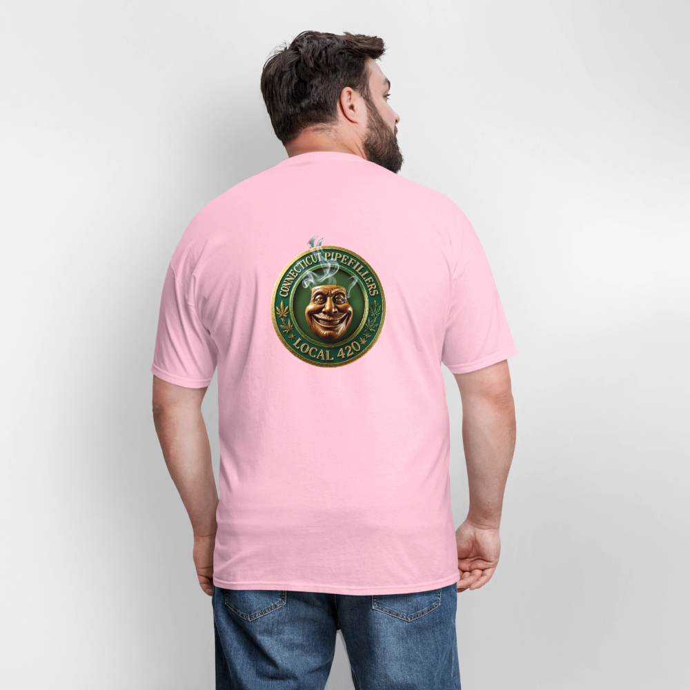 CONNECTICUT PIPEFILLERS LOCAL 420 F/B DESIGN Men's T-Shirt - pink