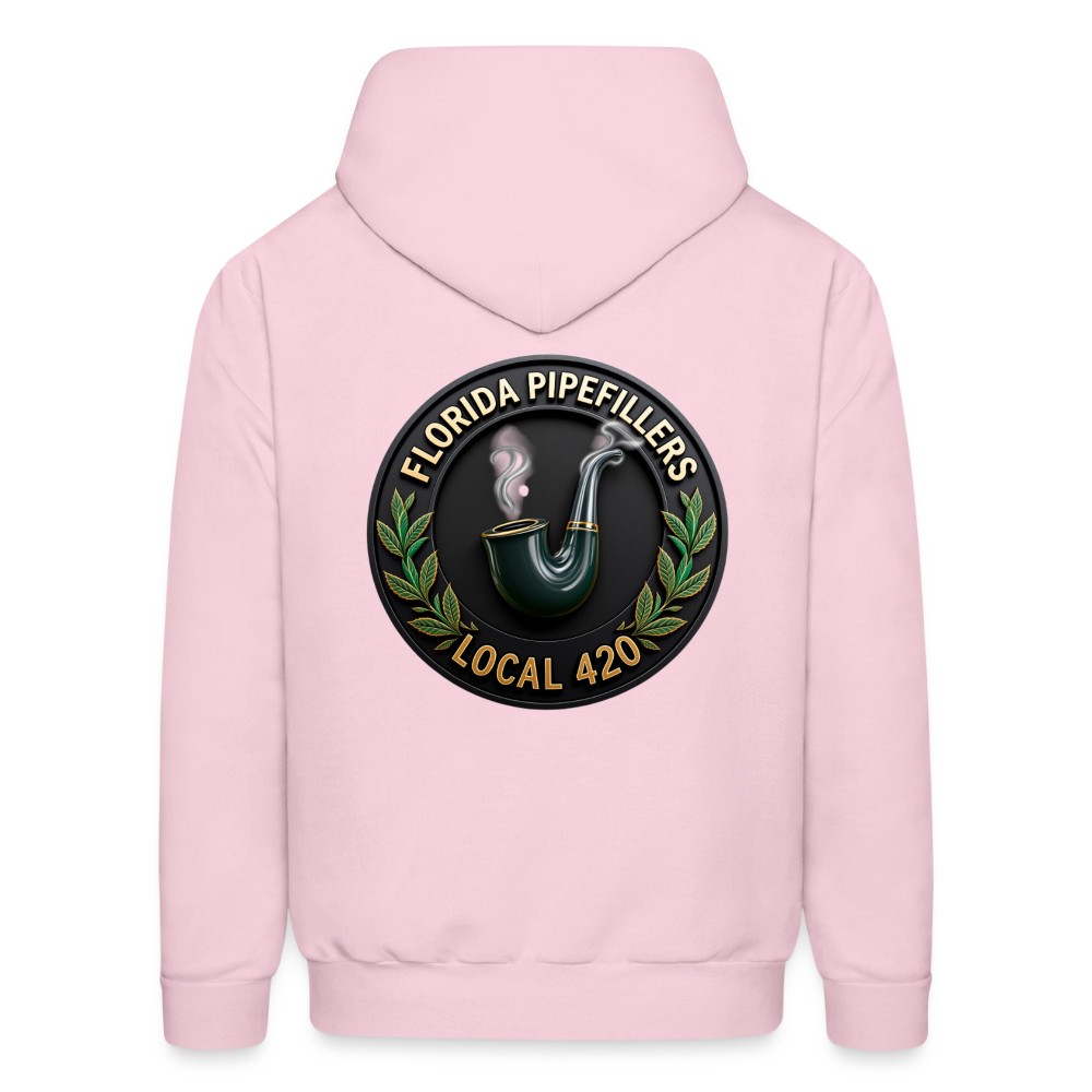 FLORIDA PIPEFILLERS LOCAL 420 F/B DESIGN Men's Hoodie - pale pink