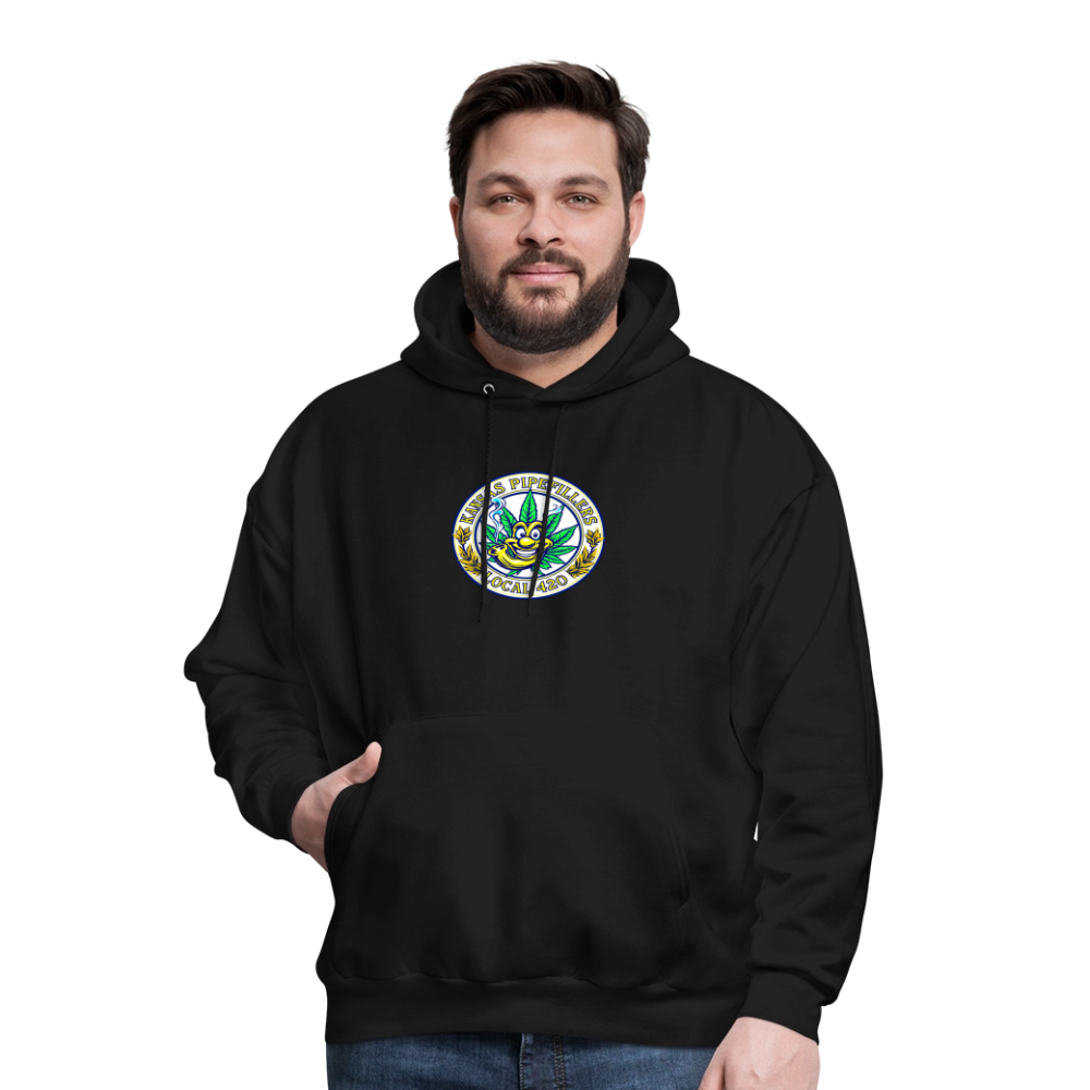 KANSAS PIPEFILLERS LOCAL 420 F/B DESIGNS Men's Hoodie - black