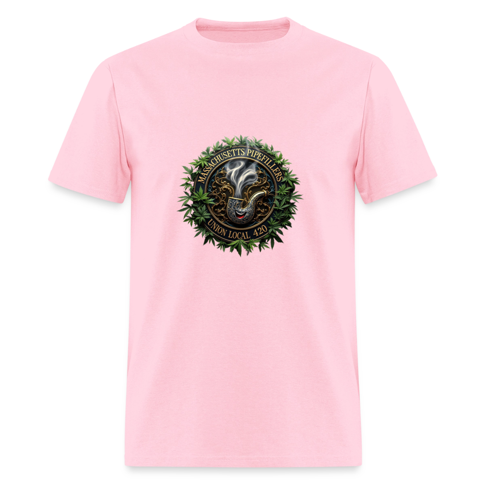 MASSACHUSETTS PIPEFILLERS UNION LOCAL 420 Men's T-Shirt - pink