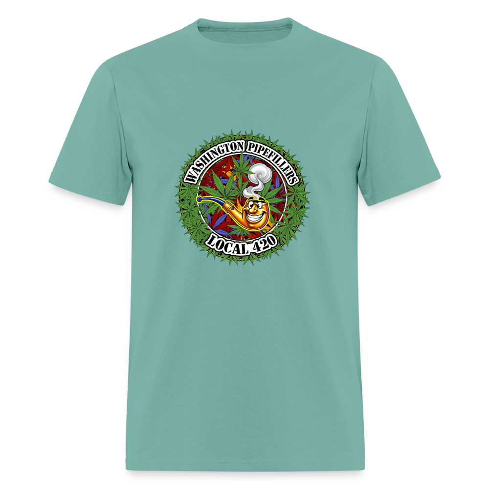 WASHINGTON PIPEFILLERS LOCAL 420 Men's T-Shirt - aquatic