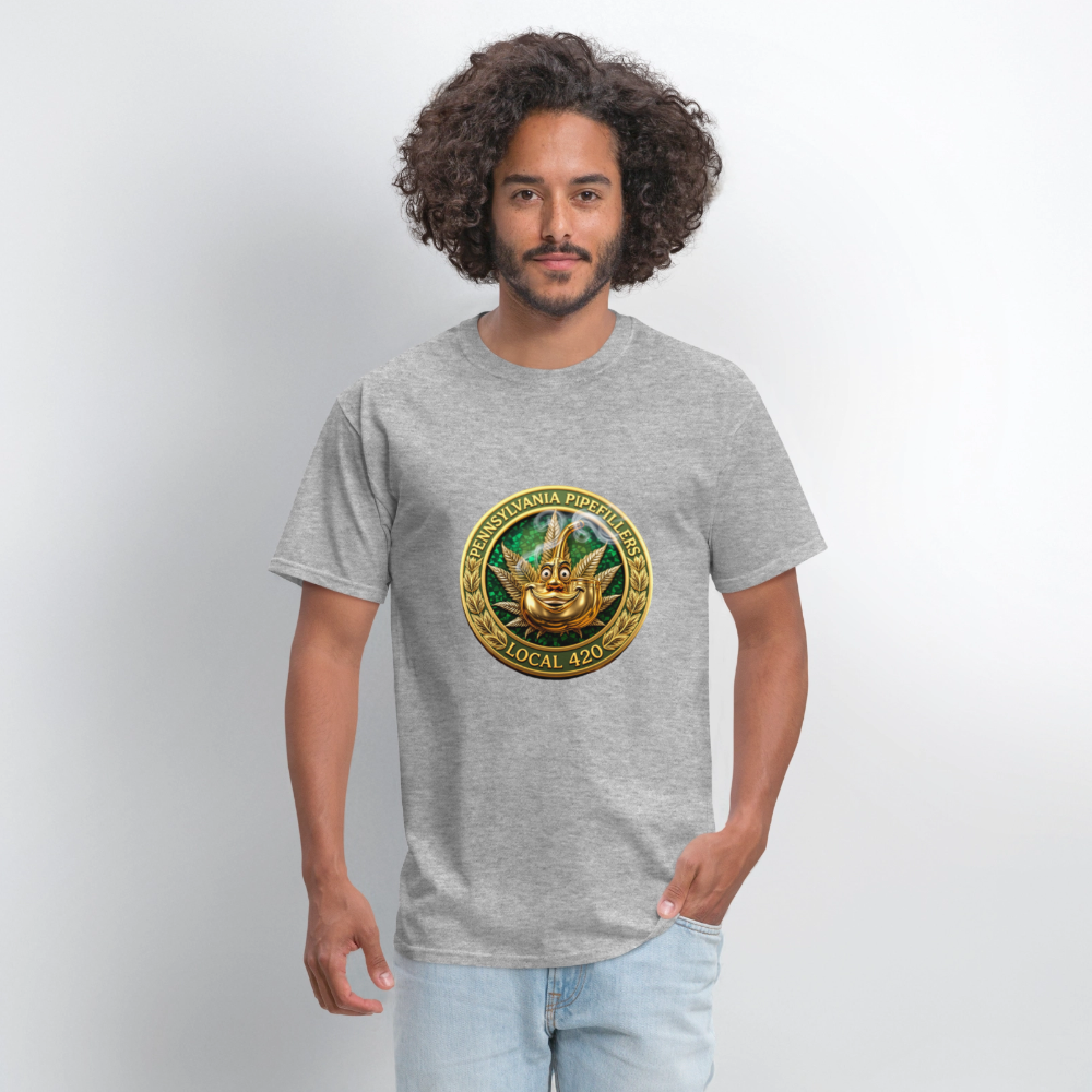 PENNSYLVANIA  PIPEFILLERS LOCAL 420 Men's T-Shirt - heather gray
