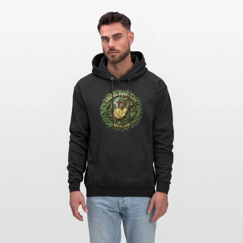 VIRGINIA PIPEFILLERS LOCAL 420 F/B DESIGN Men's  Hoodie - charcoal grey