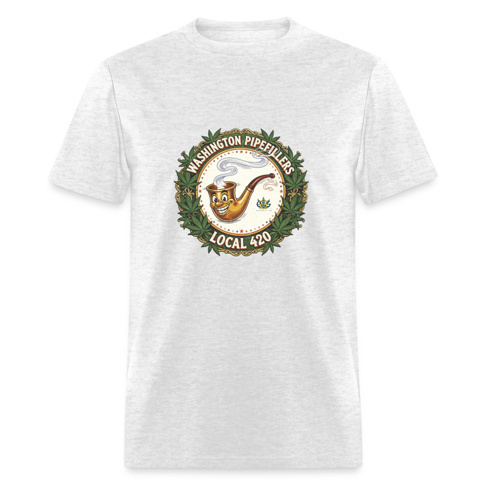WASHINGTON PIPEFILLERS LOCAL 420 Men's T-Shirt - light heather gray
