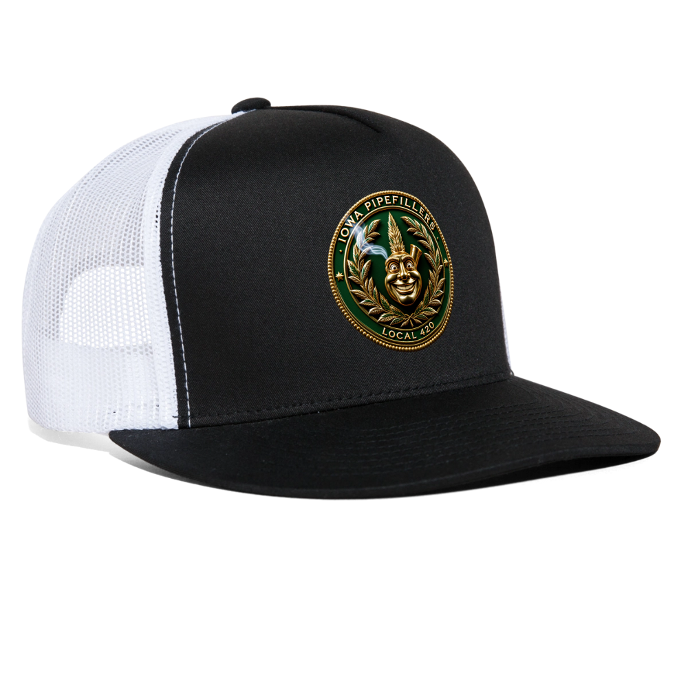IOWA PIPEFILLERS LOCAL 420 Trucker Hat - black/white
