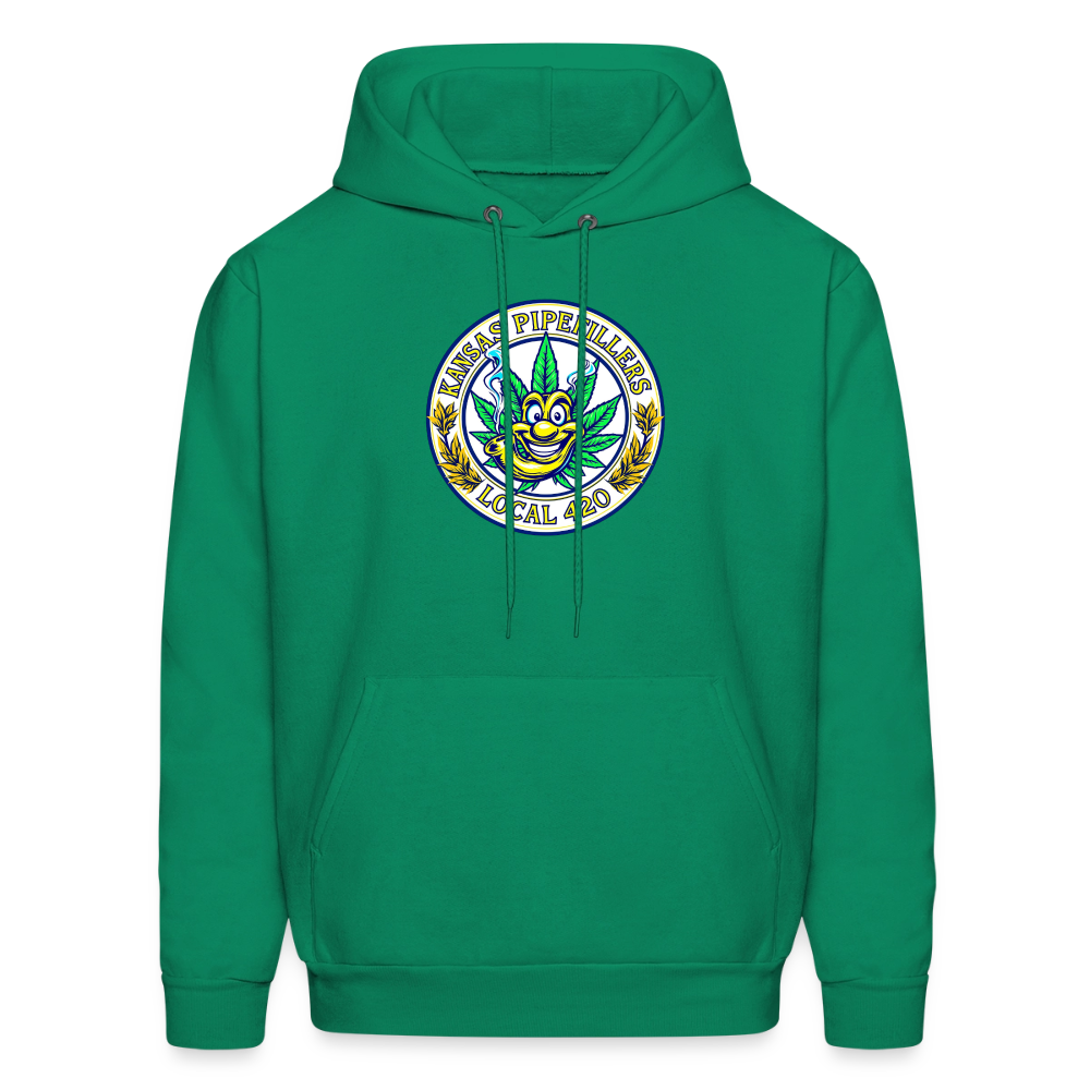 KANSAS PIPEFILLERS LOCAL 420 Men's Hoodie - kelly green