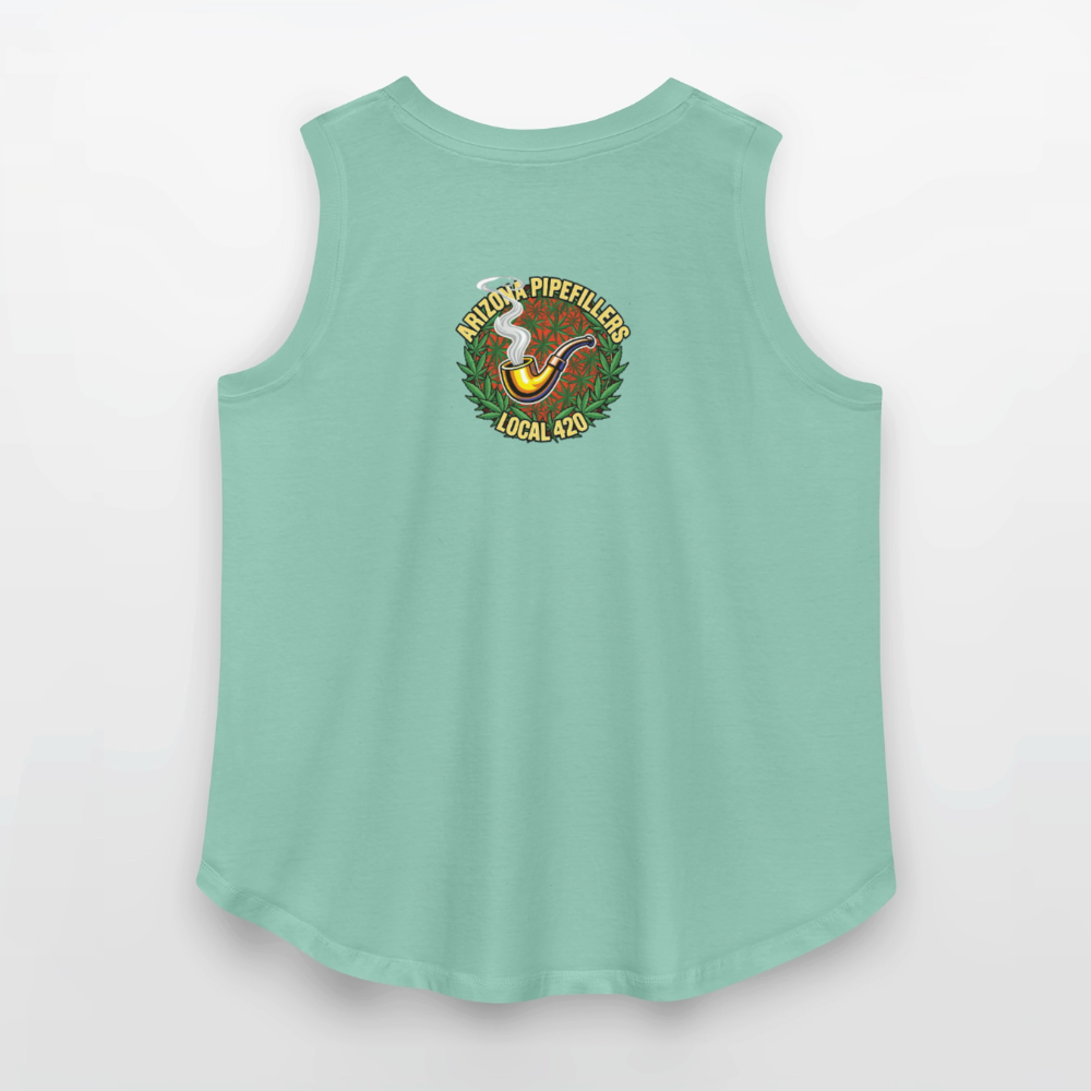 ARIZONA PIPEFILLERS LOCAL 420 F/B DESIGN Women's Curvy Relaxed Tank Top - saltwater