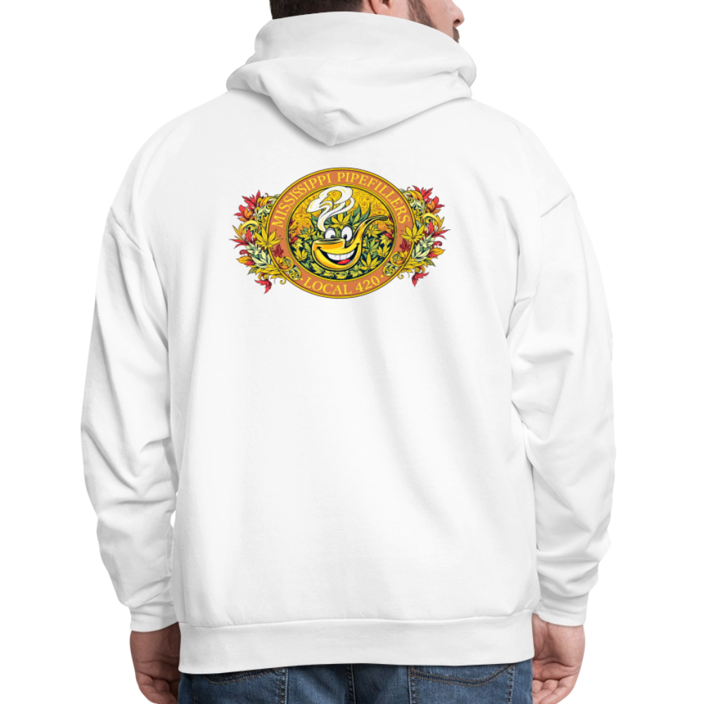 MISSISSIPPI PIPEFILLERS LOCAL 420 F/B DESIGNS Men's Hoodie - white