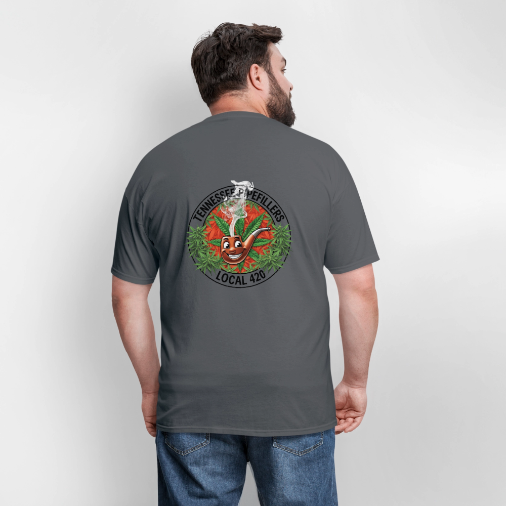 TENNESSEE PIPEFILLERS LOCAL 420 Men's T-Shirt - charcoal