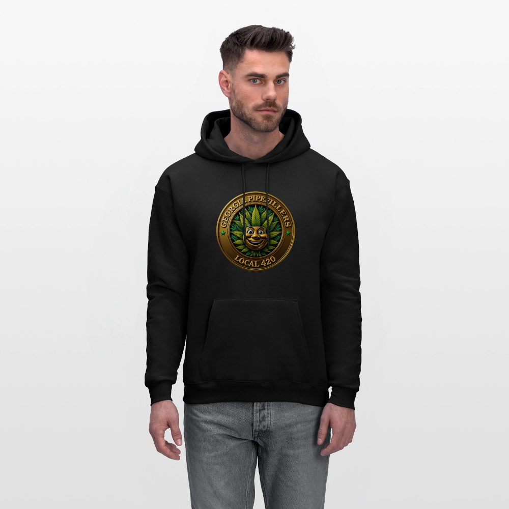 GEORGIA PIPEFILLERS LOCAL 420 F/B DESIGN Men's Hoodie - black